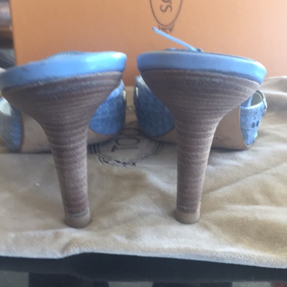 VINTAGE TOD’S BLUE MULES💝HP - Picture 6 of 8